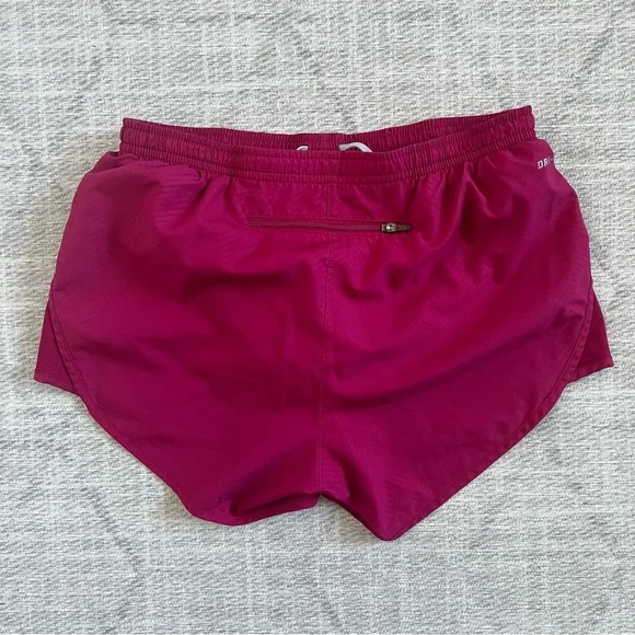 Nike Dri-fit Women’s Magenta Pink Athletic Gym Workout Running Shorts - Picture 3 of 5